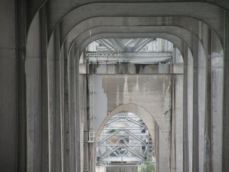 The Hall of Giants - View Under Aurora Bridge