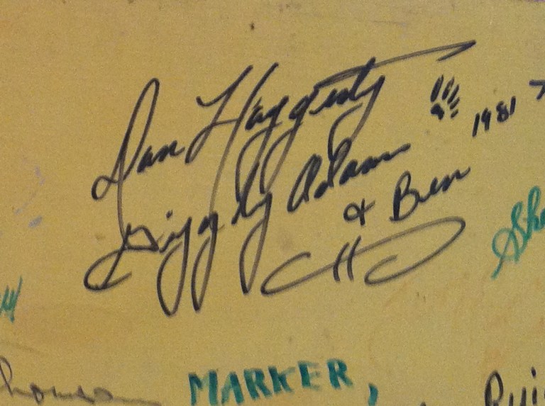 Dan Haggerty | Grizzly Adams and Ben signature