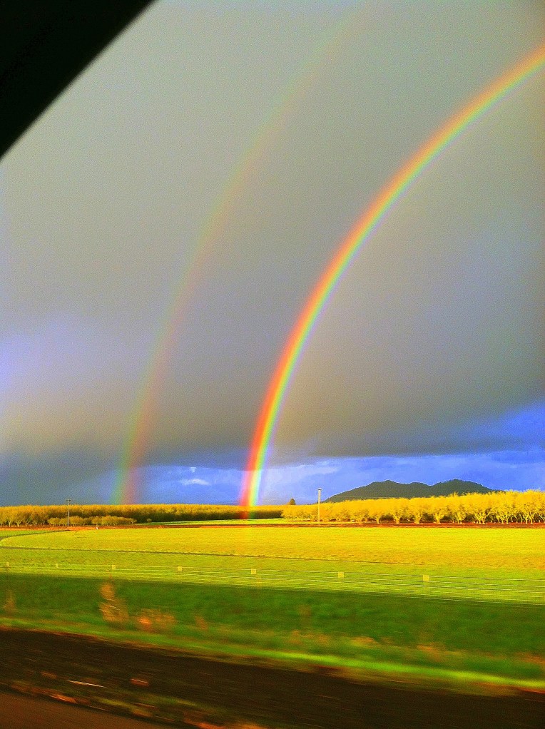 Double Rainbow over Field