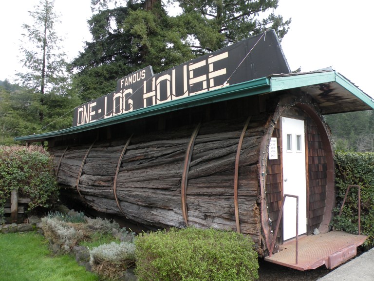 Famous One Log House - Redwood Forest, California