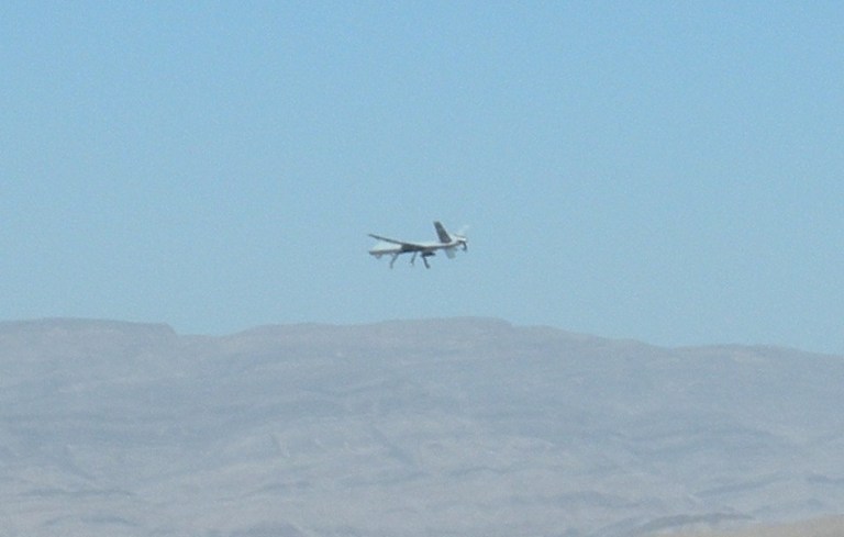 Drones flying at Creech AFB